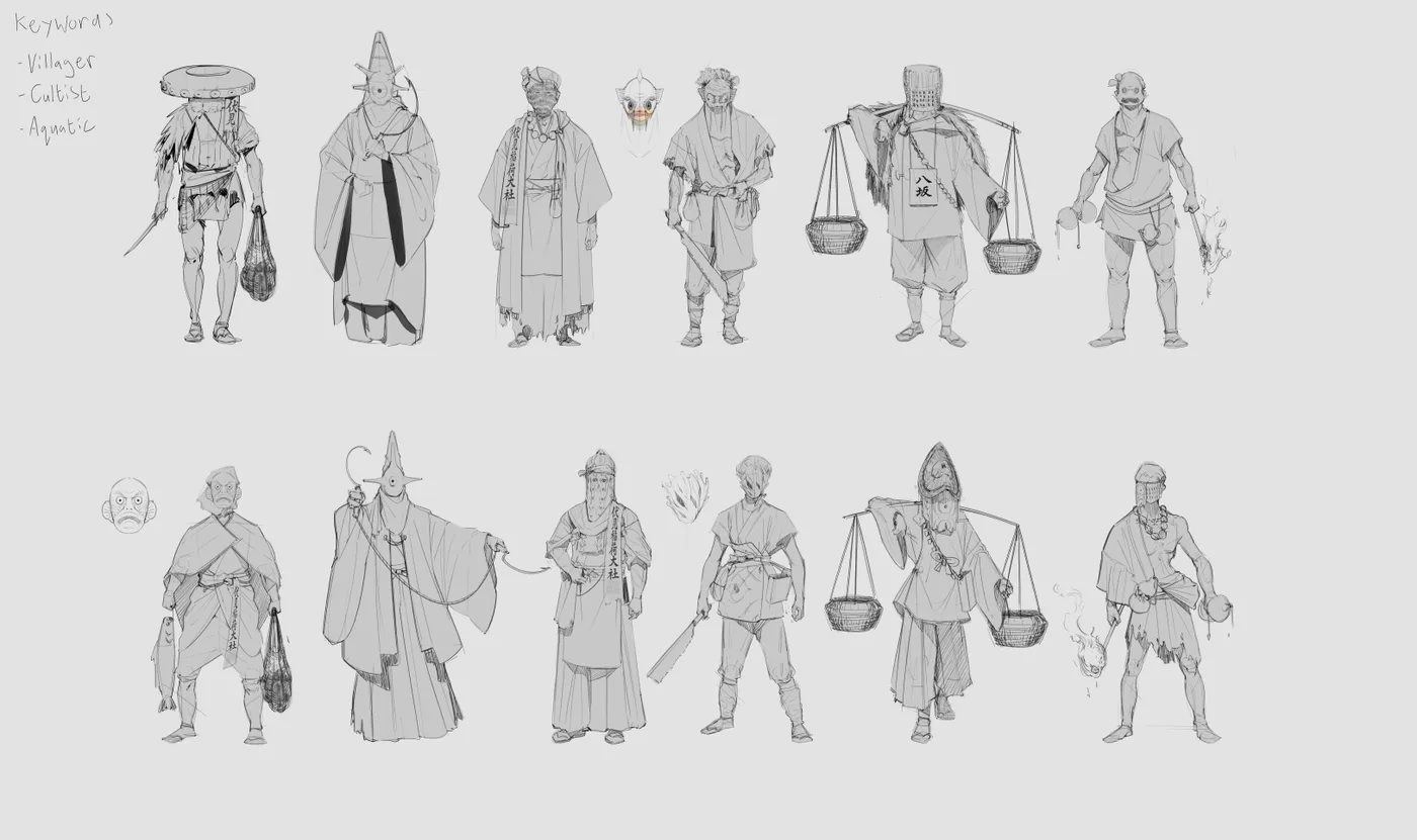 Village inhabitants · character studies